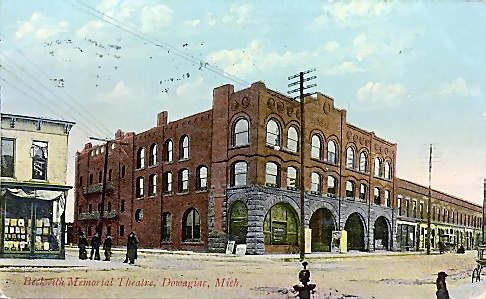 Beckwith Memorial Theatre - Old Post Card (newer photo)